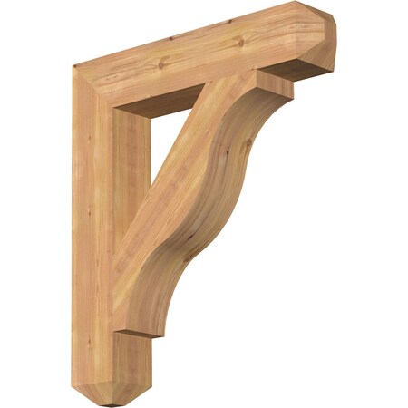 Ekena Millwork Funston Craftsman Smooth Bracket, Western Red Cedar, 5 1/2"W x 30"D x 34"H BKT06X30X34FST04SWR
